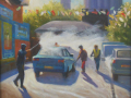 Down at the car wash